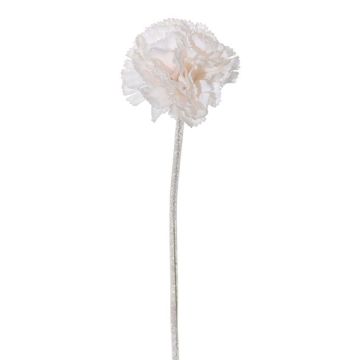 Kunstblume Nelke ODILIANA mit Glitzer, weiß, 25cm Kunstblume Nelke ODILIANA mit Glitzer, weiß, 25cm