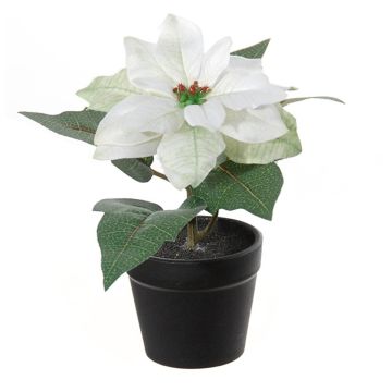 Kunstblume Weihnachtsstern DAYLANA im Dekotopf, weiß, 15cm Kunstblume Weihnachtsstern DAYLANA im Dekotopf, weiß, 15cm