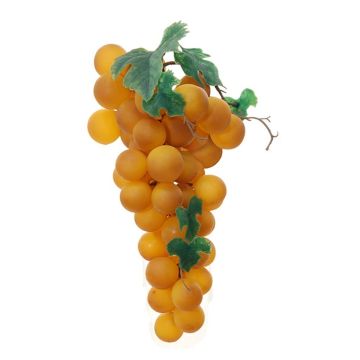 Kunst Obst XXL Weintrauben AMANY, orange-gelb, 30cm, Ø15cm
