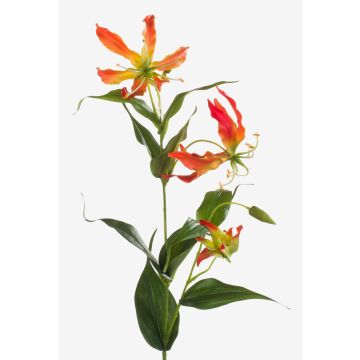 Kunstblume Gloriosa FUJITA, orange-gelb, 80cm, Ø15cm
