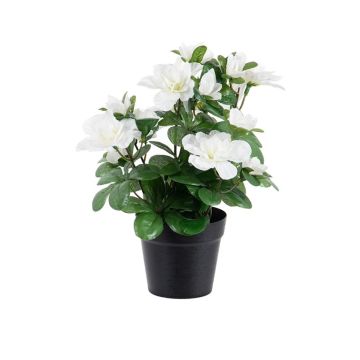 Kunstblume Azalee MASSIANA im Dekotopf, weiß, 25cm Kunstblume Azalee MASSIANA im Dekotopf, weiß, 25cm