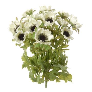 Künstliche Blume Anemone BERNORA auf Steckstab, creme, 35cm