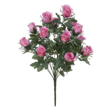 Deko Gesteck Rose Schleierkraut DAUMALIA, Steckstab, rosa, 55cm Deko Gesteck Rose Schleierkraut DAUMALIA, Steckstab, rosa, 55cm