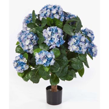 Kunstblume Hortensie HARUKA auf Stamm, blau, 60cm, Ø9-16cm