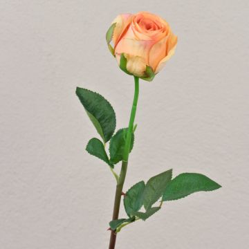 Kunst Rose SAPINA, gelb-orange, 60cm, Ø6cm