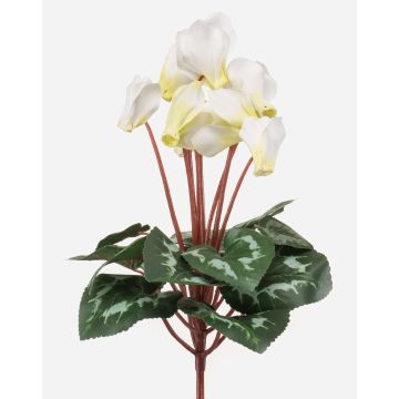 Künstliche Alpenveilchen VERIANA auf Steckstab, weiß-grün, 30cm Künstliche Alpenveilchen VERIANA auf Steckstab, weiß-grün, 30cm