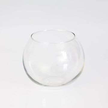 Glasvase TOBI EARTH, Kugel, transparent, 12cm, Ø14cm