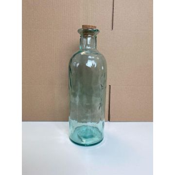 Flaschenvase LOUISEMARIE aus Glas, mit Korken, transparent, 36cm, Ø6,5cm Flaschenvase LOUISEMARIE aus Glas, mit Korken, transparent, 36cm, Ø6,5cm
