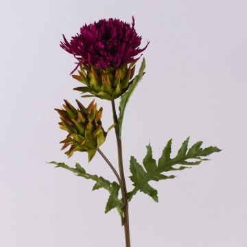 Kunstblume Edeldistel TALISHA, pink, 55cm, Ø8cm