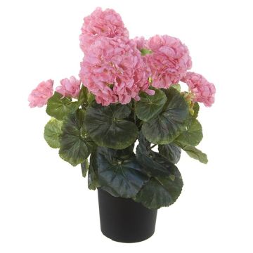 Textilblume Geranie DAELINA im Dekotopf, rosa, 35cm