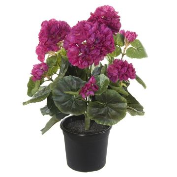 Textilblume Geranie DAELINA im Dekotopf, violett, 35cm