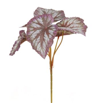 Kunstzweig Begonie LARIADNA auf Steckstab, mauve-grau, 28cm Kunstzweig Begonie LARIADNA auf Steckstab, mauve-grau, 28cm