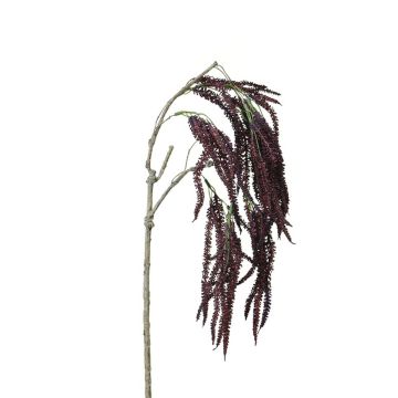 Kunstzweig Amaranth ERVILIA mit Blüten, hängend, violett, 45cm
