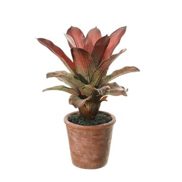 Kunstblume Guzmania TAVERIA im Dekotopf, dunkelrot, 40cm Kunstblume Guzmania TAVERIA im Dekotopf, dunkelrot, 40cm