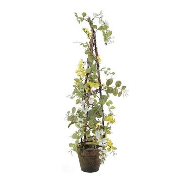 Kunstblume Blauregen LAYLAN im Dekotopf, gelb, 70cm Kunstblume Blauregen LAYLAN im Dekotopf, gelb, 70cm