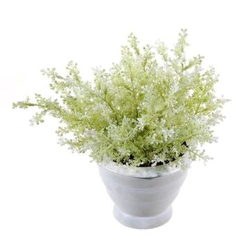 Kunstblume Erika MARIANES im Dekotopf, weiß-grün, 17cm Kunstblume Erika MARIANES im Dekotopf, weiß-grün, 17cm