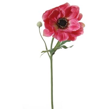 Künstliche Blume Anemone ORTLARA, dunkelrosa, 40cm