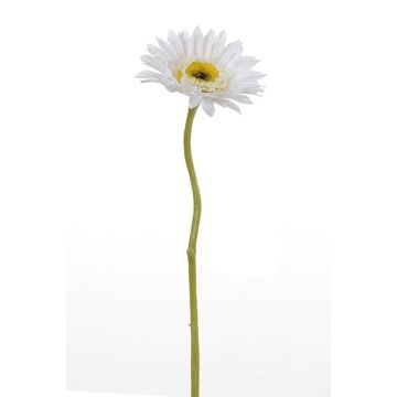 Kunstblume Gerbera KEIRAN, weiß, 28cm