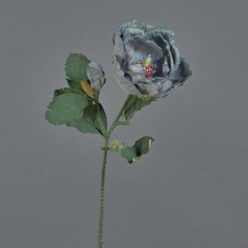 Künstliche Blume Magnolie GARETHO, Eco Collection, grau-blau, 70cm, Ø10cm