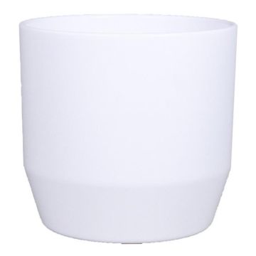 Pflanztopf LENAS, Keramik, weiß-matt, 13,3cm, Ø13,5cm Pflanztopf LENAS, Keramik, weiß-matt, 13,3cm, Ø13,5cm