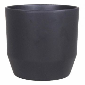 Pflanztopf LENAS, Keramik, anthrazit-matt, 16cm, Ø17,5cm Pflanztopf LENAS, Keramik, anthrazit-matt, 16cm, Ø17,5cm