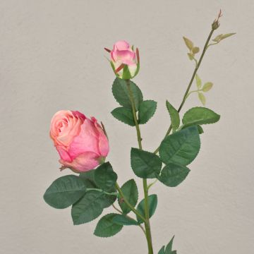 Künstliche Rose CARUSA, rosa, 80cm, Ø8cm