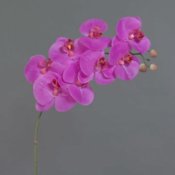 Kunstblumenzweig Phalaenopsis Orchidee AURELIA, pink, 95cm, Ø9-11cm