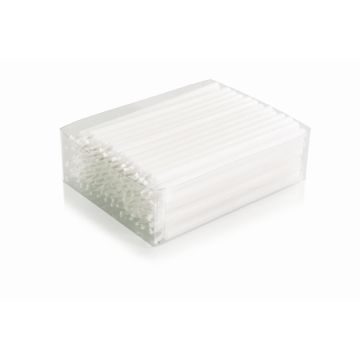 Dünne Stabkerzen Lichtmesskerzen ROONEY, 100 Stück, weiß, 12cm, Ø0,6cm - Made in Germany
