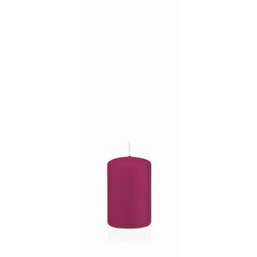 Laternenkerze MAEVA, magenta, 8cm, Ø5cm, 18h - Made in Germany