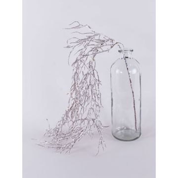 Deko Weidenzweig FUNA, Glitzer, beschneit, braun, 100cm
