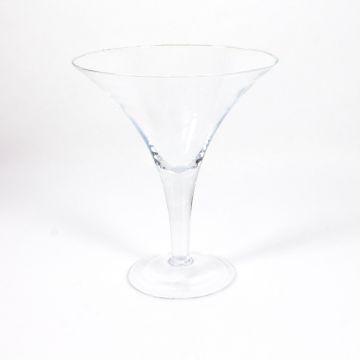 Großes Cocktailglas mit Fuß SACHA AIR, klar, 30cm, Ø25cm Großes Cocktailglas mit Fuß SACHA AIR, klar, 30cm, Ø25cm