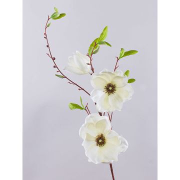 Künstlicher Magnolienzweig FINAH, creme-weiß, 90cm, Ø9-15cm Künstlicher Magnolienzweig FINAH, creme-weiß, 90cm, Ø9-15cm