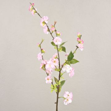 Kirschblütenzweig künstlich VALESKA mit Blüten, rosa, 85cm, Ø3-5cm