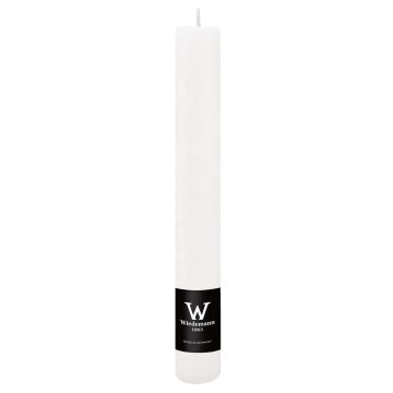 Stabkerze AURORA, weiß, 20cm, Ø3,5cm, 23h - Made in Germany