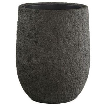 Polystone Pflanzvase SOLVICA, 2 Stück, Steinoptik, outdoor, dunkelbraun, 50x38cm, 68x55cm