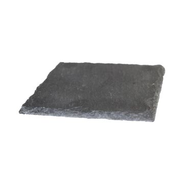 Eckiger Schiefer Untersetzer MARIANO, anthrazit, 15x15cm Eckiger Schiefer Untersetzer MARIANO, anthrazit, 15x15cm