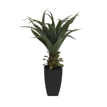 Plastik Agave americana TULIO im Dekotopf, grün, 75cm, Ø30cm