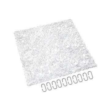 Raumteiler Hängeelemente LUCIE, Linien, klar, 4er Set, 30cm