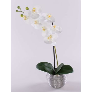 Kunstorchidee Phalaenopsis EMILIA, Dekotopf, weiß, 45cm Kunstorchidee Phalaenopsis EMILIA, Dekotopf, weiß, 45cm