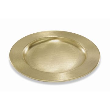 Runder Kerzenteller GREGORIA aus Metall, für Kerzen Ø8-10cm gold, Ø14cm Runder Kerzenteller GREGORIA aus Metall, für Kerzen Ø8-10cm gold, Ø14cm