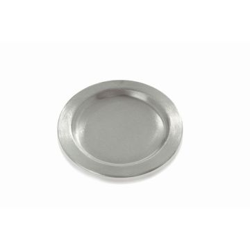 Runder Kerzenteller GREGORIA aus Metall, für Kerzen Ø7-8cm silber, Ø11,5cm Runder Kerzenteller GREGORIA aus Metall, für Kerzen Ø7-8cm silber, Ø11,5cm