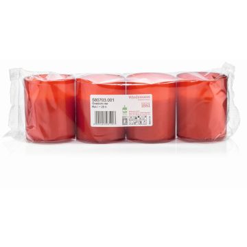 Grabkerze JESENIA, 4 Stück, rot-weiß, 5,9cm, Ø5cm, 25h Grabkerze JESENIA, 4 Stück, rot-weiß, 5,9cm, Ø5cm, 25h