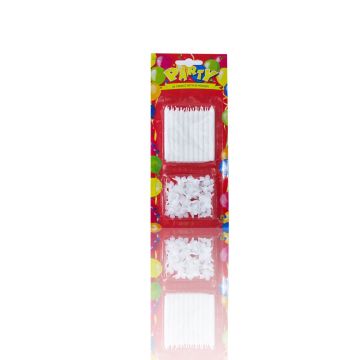 Geburtstagslichter LULUNA mit 20 Kerzen und 20 Haltern, weiß, 6,5cm, Ø0,5cm