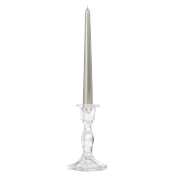 Glas Kerzenleuchter ANAMARIA für Stabkerzen, transparent, 15,3cm, Ø6cm Glas Kerzenleuchter ANAMARIA für Stabkerzen, transparent, 15,3cm, Ø6cm