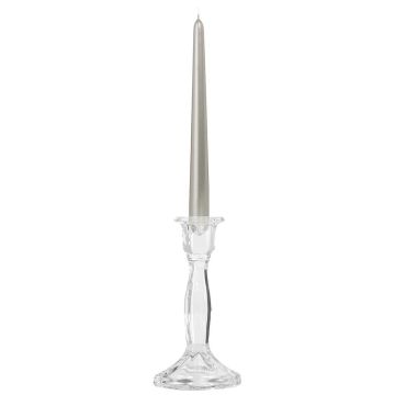 Glas Kerzenleuchter ANAMARIA für Stabkerzen, transparent, 19cm, Ø6cm Glas Kerzenleuchter ANAMARIA für Stabkerzen, transparent, 19cm, Ø6cm