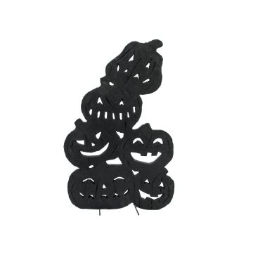 Halloween Dekoration Silhouette Kürbisse SPOOKY PUMPKINS, schwarz, 82cm Halloween Dekoration Silhouette Kürbisse SPOOKY PUMPKINS, schwarz, 82cm