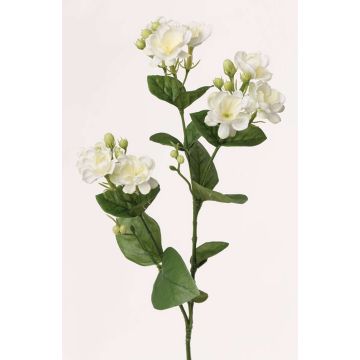 Künstlicher Jasmin Zweig SINJA, weiß-grün, 60cm, Ø4cm