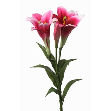 Kunstblumenzweig Oster-Lilie ERISA, pink, 75cm, Ø8-11cm