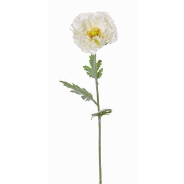 Künstliche Mohnblume BAHIRA, creme, 75cm, Ø12cm