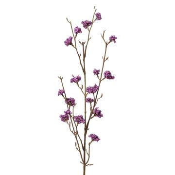 Liebesperlenstrauch Zweig künstlich LARINA mit Beeren, violett, 70cm